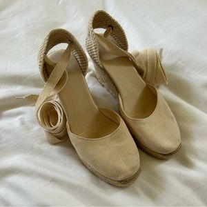 Soludos canvas espadrille wedges